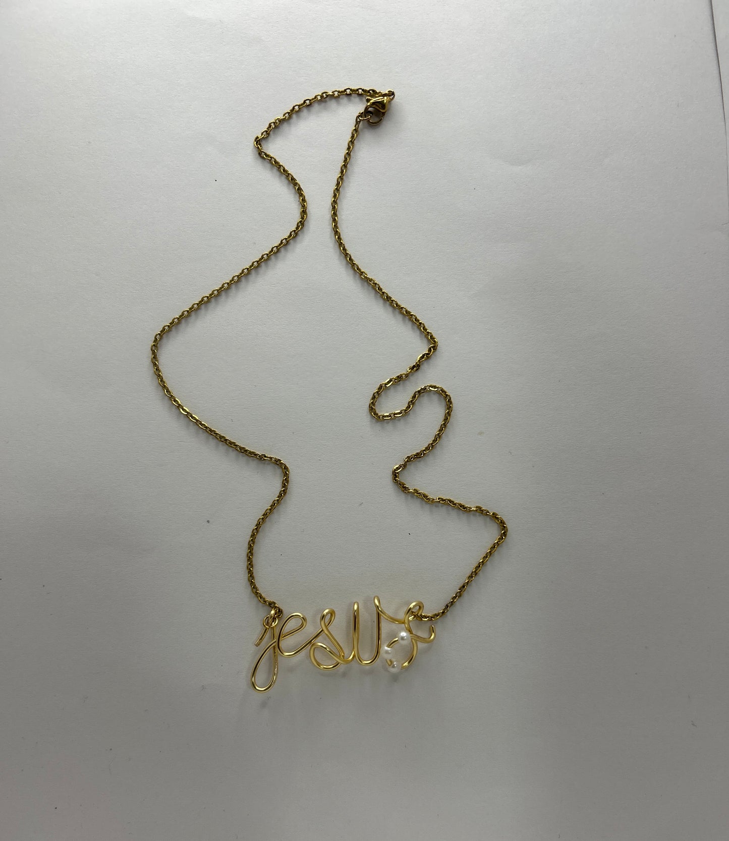 "JESUS" Necklace - Handmade & Blessed